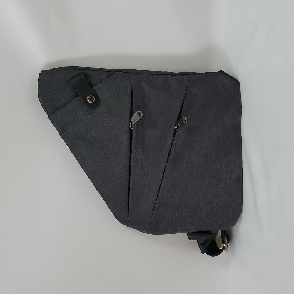 Anti Theft Travel Bag, Crossbody Bag, Unisex ~ Gray - Picture 12 of 16